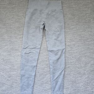 Gray High-Waisted Leggings